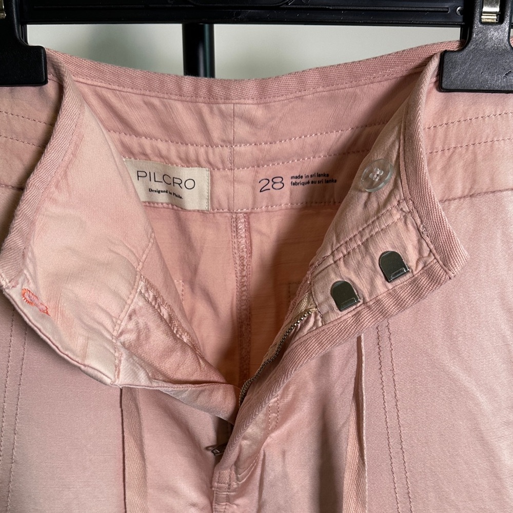 Anthropologie Blush Pink Cargo Pants. PILCRO - Picture 13 of 14